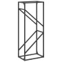 Leñero negro 40x25x100 cm Acero laminado en frío by , Firewood bags and holders - Ref: Foro24-864331, Price: 39,65 €, Discoun...