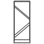 Leñero negro 40x25x100 cm Acero laminado en frío by , Firewood bags and holders - Ref: Foro24-864331, Price: 39,65 €, Discoun...
