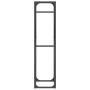 Leñero negro 40x25x100 cm Acero laminado en frío by , Firewood bags and holders - Ref: Foro24-864331, Price: 39,65 €, Discoun...
