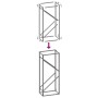 Leñero negro 40x25x100 cm Acero laminado en frío by , Firewood bags and holders - Ref: Foro24-864331, Price: 39,65 €, Discoun...
