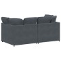 Sofá modular con cojines terciopelo gris oscuro von , Sofas - Ref: Foro24-3321250, Preis: 390,75 €, Rabatt: %