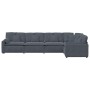 Sofá modular con cojines terciopelo gris oscuro by , Sofas - Ref: Foro24-3321329, Price: 957,09 €, Discount: %