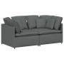 Sofá modular con cojines de tela gris oscuro by , Sofas - Ref: Foro24-3321238, Price: 375,71 €, Discount: %
