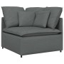 Sofá modular con cojines de tela gris oscuro by , Sofas - Ref: Foro24-3321238, Price: 375,71 €, Discount: %