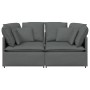 Sofá modular con cojines de tela gris oscuro by , Sofas - Ref: Foro24-3321238, Price: 375,71 €, Discount: %