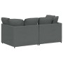 Sofá modular con cojines de tela gris oscuro by , Sofas - Ref: Foro24-3321238, Price: 375,71 €, Discount: %