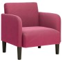 Sillón con reposabrazos Terciopelo Rojo Vino 54 cm von , Sessel - Ref: Foro24-4100582, Preis: 110,44 €, Rabatt: %