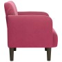 Sillón con reposabrazos Terciopelo Rojo Vino 54 cm von , Sessel - Ref: Foro24-4100582, Preis: 110,44 €, Rabatt: %