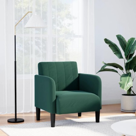 Sillón con reposabrazos Terciopelo Verde Oscuro 54 cm von , Sessel - Ref: Foro24-4100580, Preis: 128,28 €, Rabatt: %