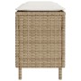 Banco de jardín con cojín beige110x30x40,5 cm ratán sintético von , Gartenbänke - Ref: Foro24-4104158, Preis: 79,32 €, Rabatt: %