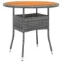 Garden dining set 5 pieces gray synthetic rattan by vidaXL, Garden sets - Ref: Foro24-3058493, Price: 341,89 €, Discount: %