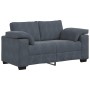 Sofá Loveseat gris oscuro 120 cm terciopelo von , Sofas - Ref: Foro24-4105258, Preis: 244,50 €, Rabatt: %