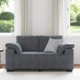 Sofá Loveseat gris oscuro 120 cm terciopelo von , Sofas - Ref: Foro24-4105258, Preis: 244,50 €, Rabatt: %