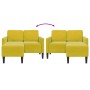 Sofá 2 plazas con chaise longue en forma L amarillo 125 cm von , Sofas - Ref: Foro24-4107074, Preis: 217,85 €, Rabatt: %
