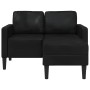 Sofá 2 plazas con chaise longue en forma de L negro 125 cm von , Sofas - Ref: Foro24-4107083, Preis: 202,05 €, Rabatt: %
