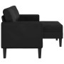 Sofá 2 plazas con chaise longue en forma de L negro 125 cm von , Sofas - Ref: Foro24-4107083, Preis: 202,05 €, Rabatt: %