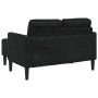 Sofá 2 plazas con chaise longue en forma de L negro 125 cm von , Sofas - Ref: Foro24-4107083, Preis: 202,05 €, Rabatt: %