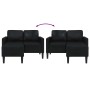 Sofá 2 plazas con chaise longue en forma de L negro 125 cm von , Sofas - Ref: Foro24-4107083, Preis: 202,05 €, Rabatt: %