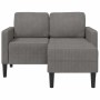 Sofá de 2 plazas con chaise longue en forma L gris claro 125 cm von , Sofas - Ref: Foro24-4107076, Preis: 313,87 €, Rabatt: %