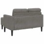 Sofá de 2 plazas con chaise longue en forma L gris claro 125 cm von , Sofas - Ref: Foro24-4107076, Preis: 313,87 €, Rabatt: %