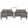 Sofá de 2 plazas con chaise longue en forma L gris claro 125 cm von , Sofas - Ref: Foro24-4107076, Preis: 313,87 €, Rabatt: %