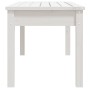 Gartenbank aus massivem weißem Kiefernholz 109x44x45 cm von vidaXL, Gartenbänke - Ref: Foro24-824005, Preis: 71,52 €, Rabatt: %