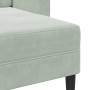 Sofá de 2 plazas con chaise longue en forma L gris claro 125 cm von , Sofas - Ref: Foro24-4107069, Preis: 288,26 €, Rabatt: %