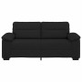 Sofá 2 plazas Tela Negro 140 cm by , Sofas - Ref: Foro24-4105309, Price: 230,80 €, Discount: %
