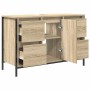 Mueble de lavabo con cajones roble Sonoma 90x34,5x60 cm von , Badezimmerwaschtische - Ref: Foro24-861888, Preis: 97,32 €, Rab...