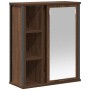 Mueble de baño de pared con espejo roble marrón 50x21x60 cm von , Badezimmerwaschtische - Ref: Foro24-861906, Preis: 63,78 €,...