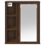 Mueble de baño de pared con espejo roble marrón 50x21x60 cm von , Badezimmerwaschtische - Ref: Foro24-861906, Preis: 63,78 €,...