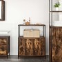 Mueble de baño con estantes roble ahumado 76,5x35x95 cm von , Badezimmerwaschtische - Ref: Foro24-861919, Preis: 77,08 €, Rab...
