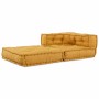 Puf modular de tela amarillo 70x70x54 by , Cushions for chairs and sofas - Ref: Foro24-4019037, Price: 150,89 €, Discount: %
