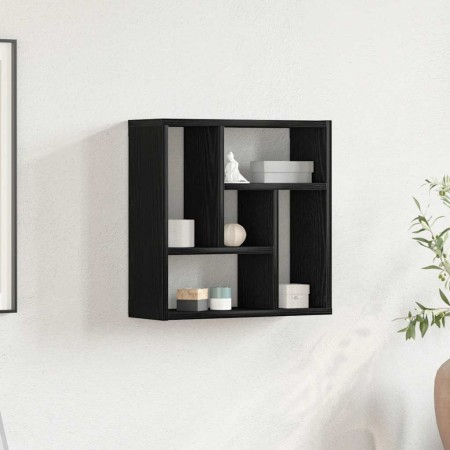 Estante de pared de madera ingeniería roble negro 45x16x45 cm von , Regale und Regale - Ref: Foro24-862511, Preis: 31,07 €, R...