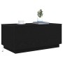 Mesa de centro con luces LED roble negro 90x50x40 cm de , Mesas de centro - Ref: Foro24-862260, Precio: 96,90 €, Descuento: %