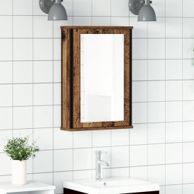 Mueble de baño con espejo de madera antigua 42x12x60 cm von , Badezimmerwaschtische - Ref: Foro24-862229, Preis: 49,67 €, Rab...