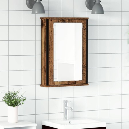 Mueble de baño con espejo de madera antigua 42x12x60 cm by , bathroom vanities - Ref: Foro24-862229, Price: 49,67 €, Discount: %