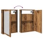 Mueble de baño con espejo de madera antigua 42x12x60 cm by , bathroom vanities - Ref: Foro24-862229, Price: 49,67 €, Discount: %