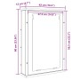 Mueble de baño con espejo de madera antigua 42x12x60 cm by , bathroom vanities - Ref: Foro24-862229, Price: 49,67 €, Discount: %