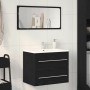 Mueble de baño para lavabo de roble negro 60x38,5x48 cm von , Badezimmermöbel - Ref: Foro24-862028, Preis: 69,99 €, Rabatt: %