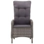 3-Piece Garden Bistro Set Gray Synthetic Rattan by vidaXL, Garden sets - Ref: Foro24-3058542, Price: 300,03 €, Discount: %