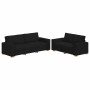 Juego de sofás con cojines 2 piezas tela negro von , Sofas - Ref: Foro24-3324693, Preis: 439,34 €, Rabatt: %