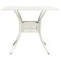Mesa de jardín aluminio fundido blanco 90x90x73 cm de vidaXL, Mesas de jardín - Ref: Foro24-315590, Precio: 221,74 €, Descuen...