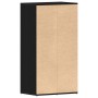 Zapatero de madera de roble negro 54x34x100,5 cm de , Zapateros y organizadores de calzado - Ref: Foro24-862423, Precio: 95,8...