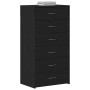 Aparador con 6 cajones roble negro 50x34x96cm madera ingeniería de , Aparadores - Ref: Foro24-862442, Precio: 121,45 €, Descu...