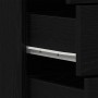 Aparador con 6 cajones roble negro 50x34x96cm madera ingeniería de , Aparadores - Ref: Foro24-862442, Precio: 121,45 €, Descu...