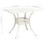 Weißer Gartentisch aus Aluminiumguss, 90 x 90 x 73 cm von vidaXL, Gartentische - Ref: Foro24-315590, Preis: 234,14 €, Rabatt: %
