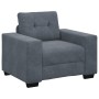 Sillón de terciopelo gris oscuro 60 cm by , Sofas - Ref: Foro24-4105099, Price: 176,61 €, Discount: %
