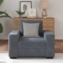 Sillón de terciopelo gris oscuro 60 cm by , Sofas - Ref: Foro24-4105099, Price: 176,61 €, Discount: %