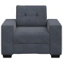 Sillón de terciopelo gris oscuro 60 cm by , Sofas - Ref: Foro24-4105099, Price: 176,61 €, Discount: %
